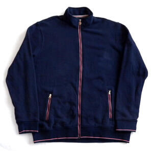 Fila Sports Tennis Track  Training Jacket Mens Blue Full Zip Cotton Blend XL